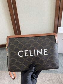 Celine original canvas clutch 100502