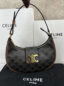 Celine original canvas medium ava bag 114493 tan