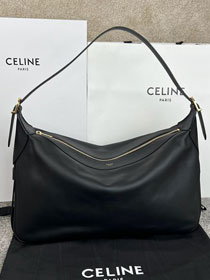 Celine original calfskin large romy bag 110793 black