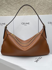 Celine original calfskin medium romy bag 197443 tan