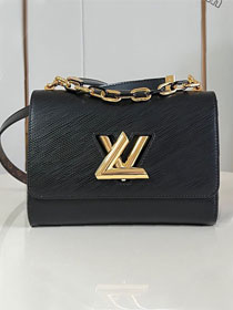 Louis vuitton original epi leather twist mm slim M25361 black