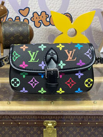 Louis vuitton original monogram canvas nano diane M14194 black