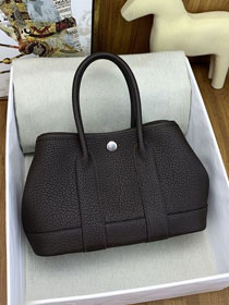 Hermes original negonda leather mini garden party 23 bag HG0023 ebene