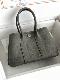 Hermes original negonda leather mini garden party 23 bag HG0023 grey meyer